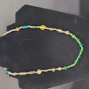 Glass Bead Necklace Multi Color